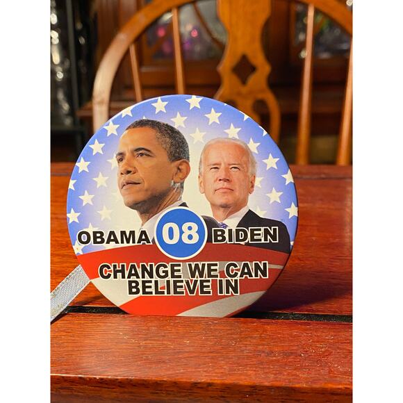 2008 Presidential Campaign Pin back Button Obama - Biden 3 inches Different VGUC - Picture 7 of 9